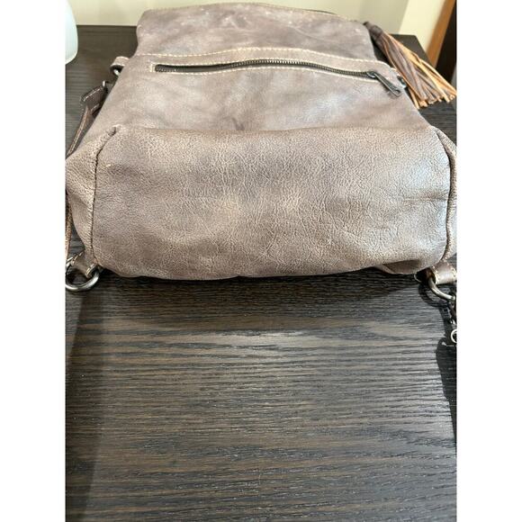 PATRICIA NASH DISTRESSED LEATHER SHOULDER BACKPACK CROSSBODY main image 4